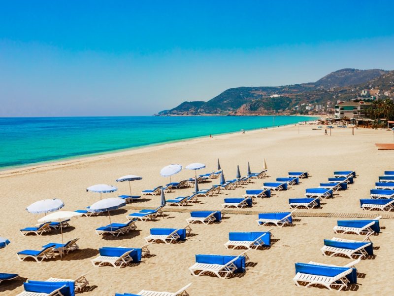 Cleopatra,Beach,With,Sea,And,Sand,In,Summer.,Alanya,,Antalya,