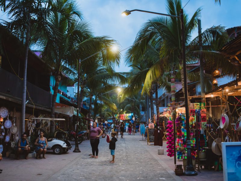 Sayulita,,Nayarat,,Mexico,-,January,2019:,Nightlife,In,Sayulita