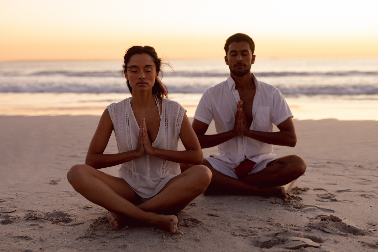 Weekend getaways for couples - Yoga on the beach