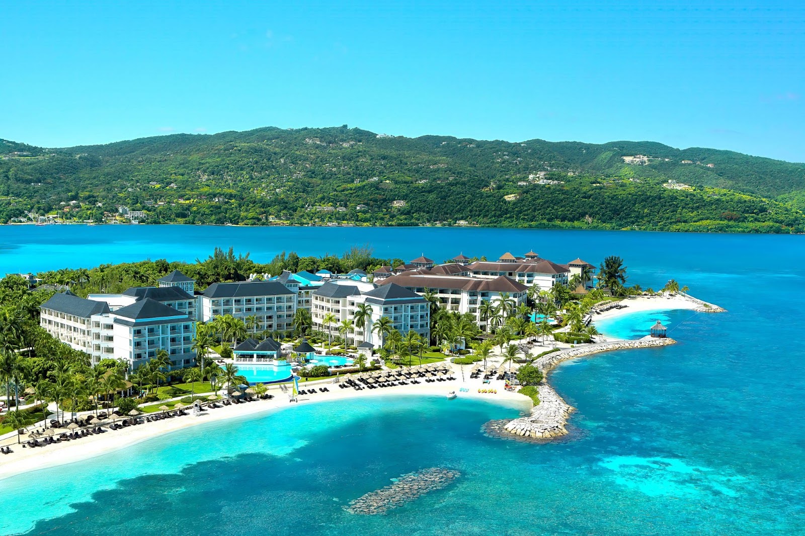 Aerial view of Secrets St. James Montego Bay resort