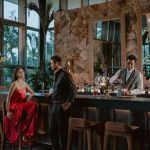 Couple at lobby bar