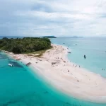 Aerial view from Isla Blanca, Mexico