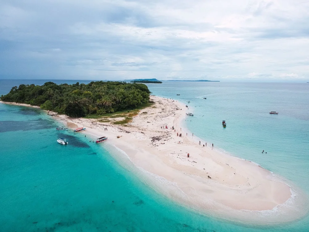 Aerial view from Isla Blanca, Mexico