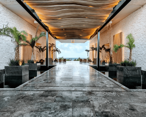 lobby arrival view secrets moxche playa del carmen