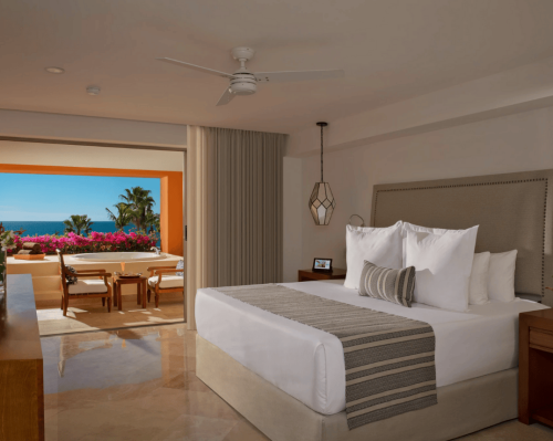 room with outdoor jacuzzi and panoramic ocean view zoëtry casa del mar los cabos