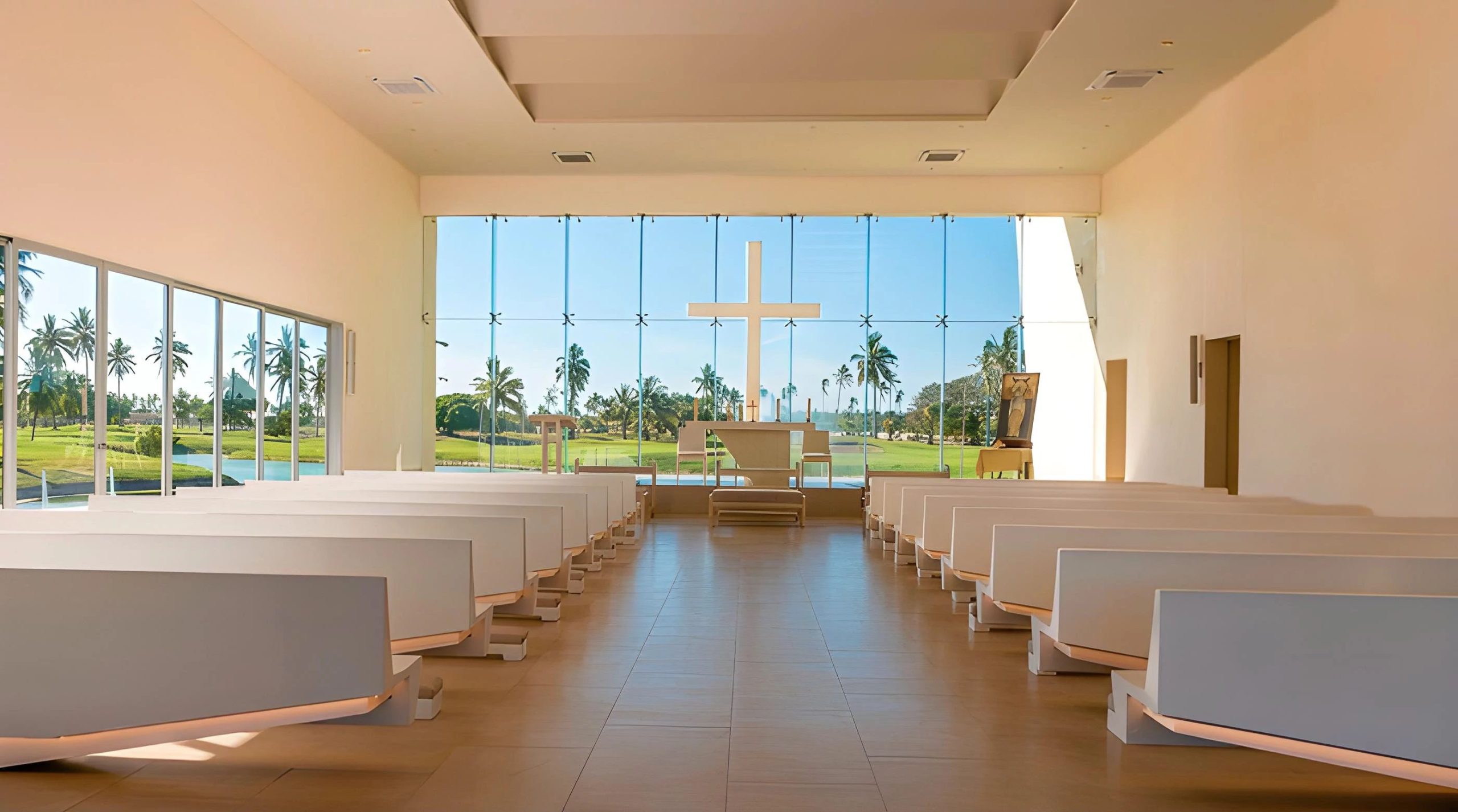 Interior of María Estrella del Mar Chapel in Mazatlán