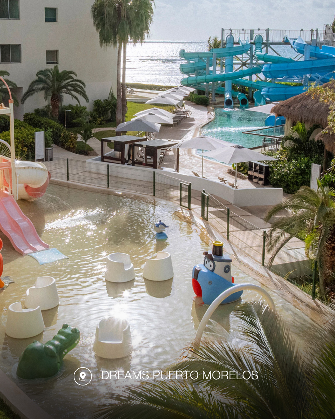 Family water park at Dreams Puerto Morelos Resort and Spa