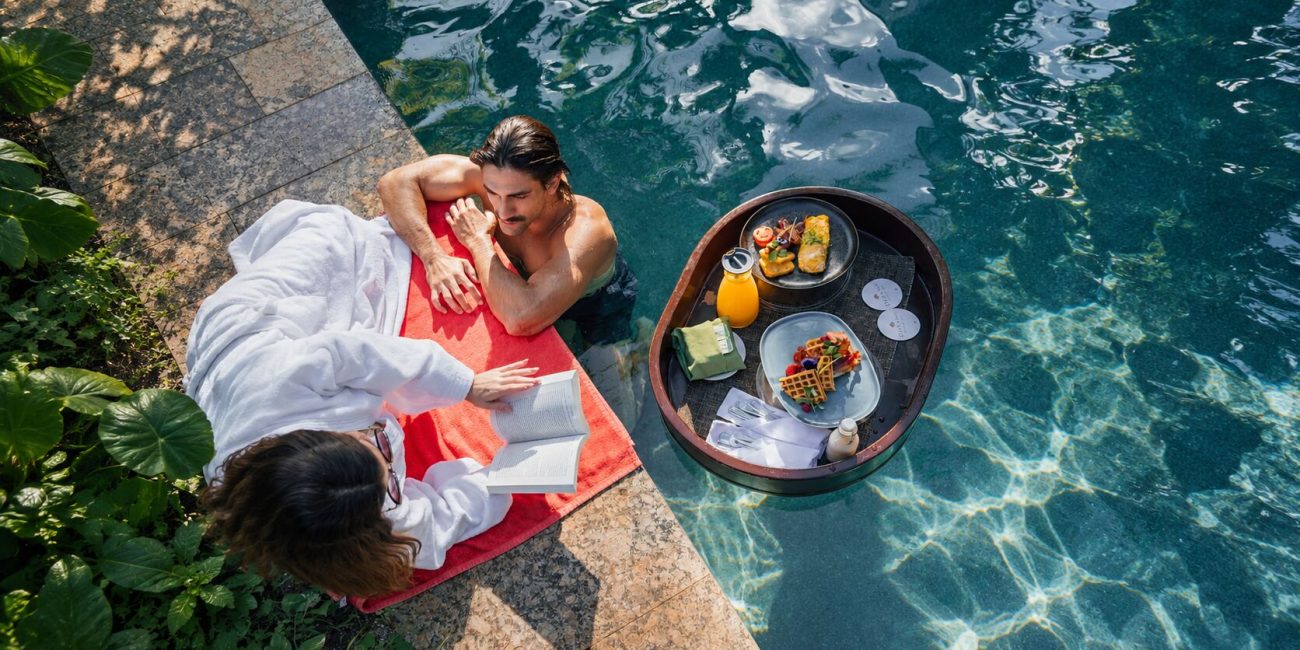 Dreams Sapphire luxury poolside breakfast retreat
